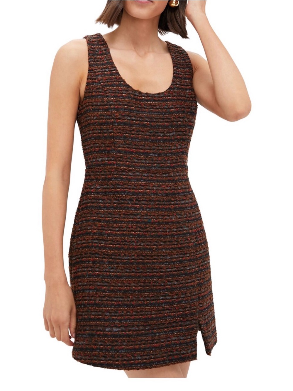 Tuckernuck Brown Tweed Mini Dress
